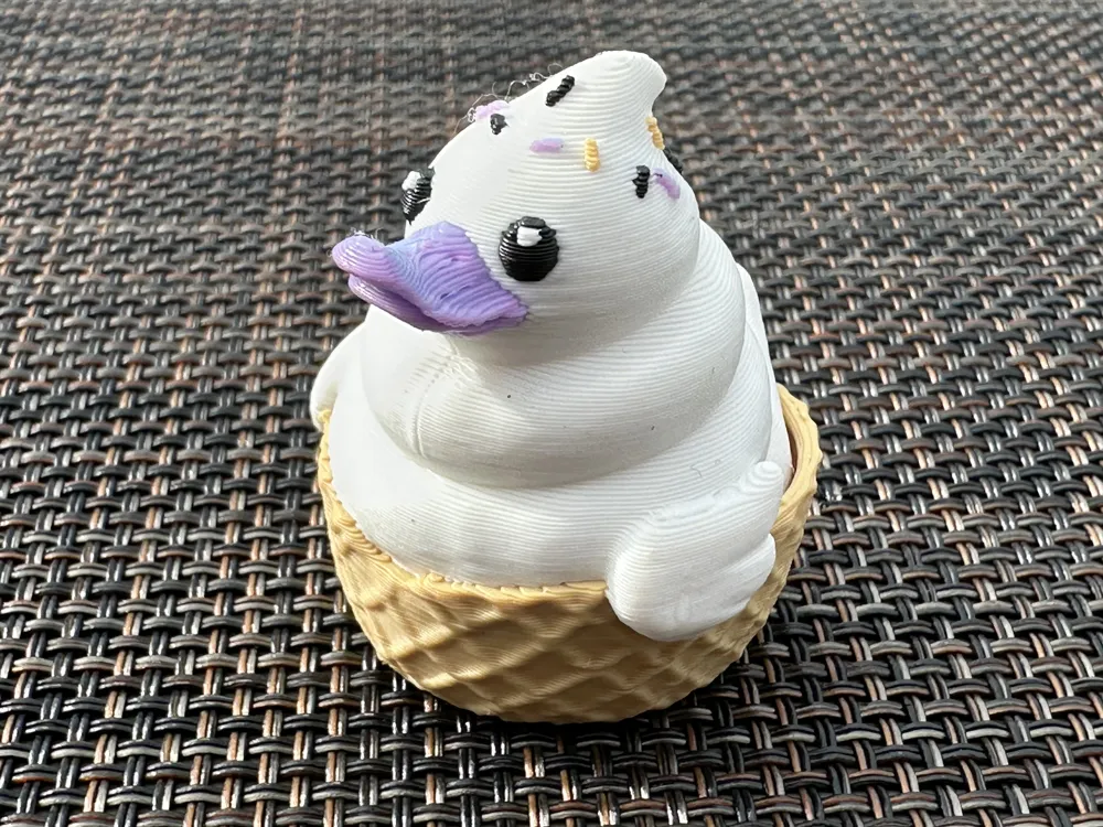 Soft Serve Duck, Ice Cream Duck - Free 3D Print Model - MakerWorld