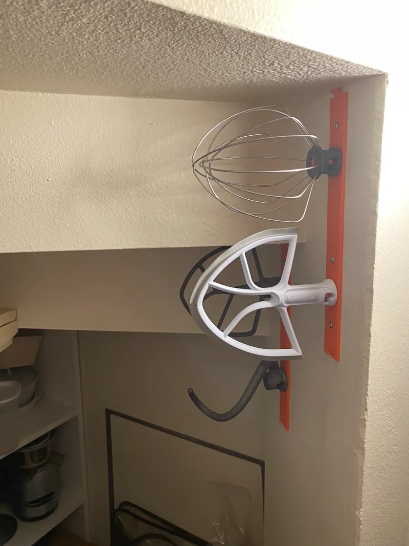 KitchenAid mixer attachment holder