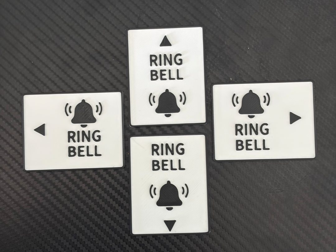 "Ring Bell" Doorbell sign no AMS required