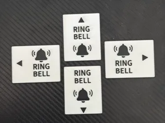 "Ring Bell" Doorbell sign no AMS required