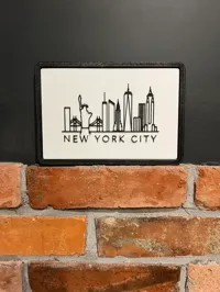 Line art New York avec cadre — photo 1