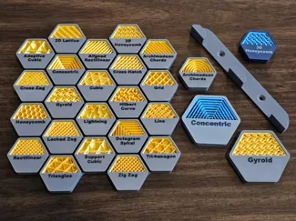 Bambu Studio Infill Comparison Display - All 22