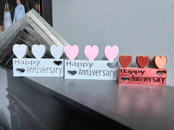 Décoration "joyeux anniversaire de mariage"