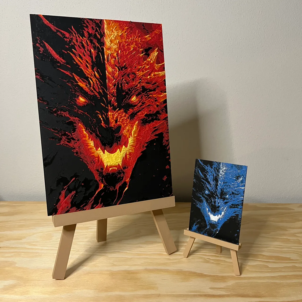 Painting easel stand for HueForge/photo/devices view 2