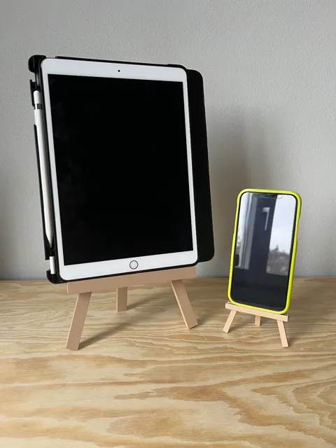 Painting easel stand for HueForge/photo/devices view 3