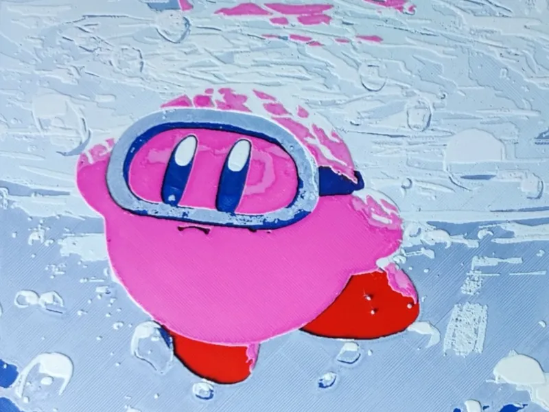 Kirby schwimmt Hueforge