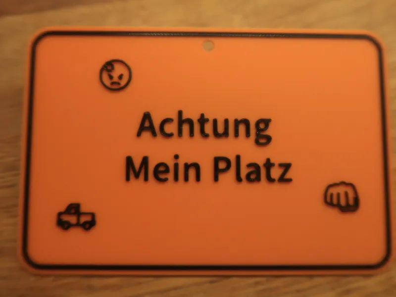 Achtung Schild