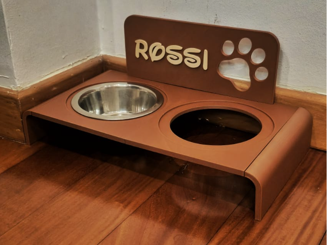 Personalized Double Pet Feeder