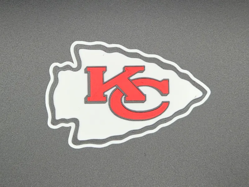 Chiefs Layered Logo - Wall Art, Magnet & Keychain