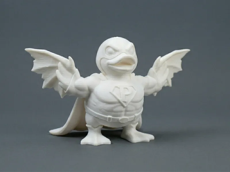 Pato Super Héroe "Lienzo en Blanco"