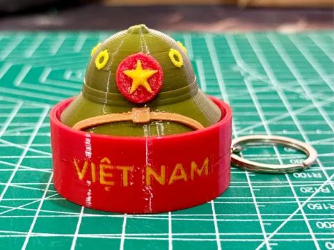 Pieza para disfraz o exhibición: Vietnamese Soldier Pith Helmet Clicker — referencia de MakerWorld
