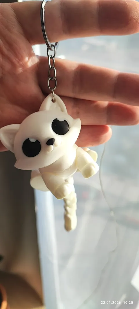 Cute Flexi Cat – Support-Free Chibi Figure view 4