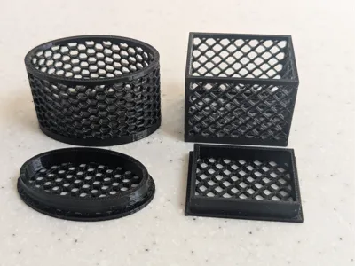 Parametric Customizable Mesh Basket Generator