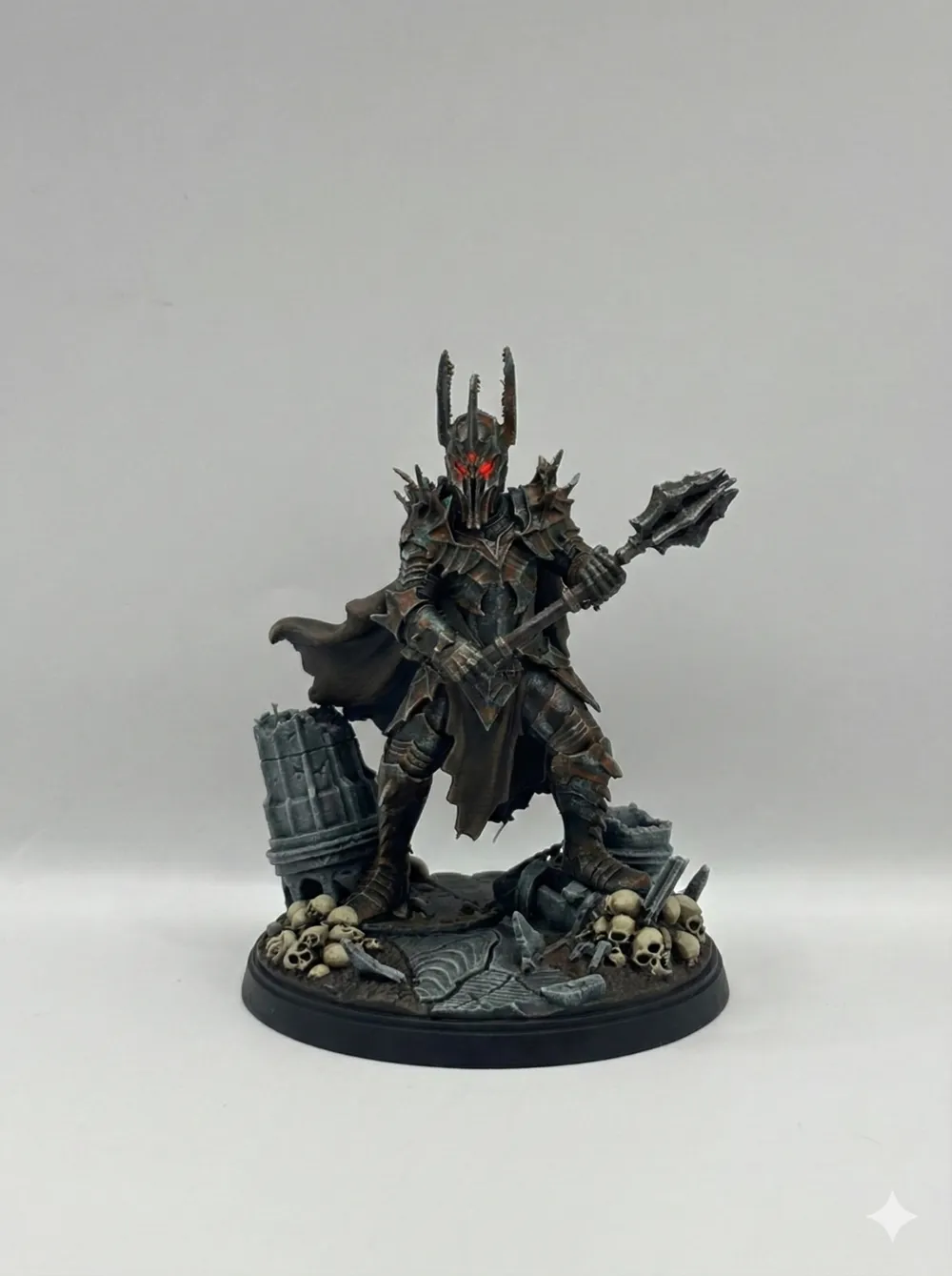 تصميم خاص تمثال لورد سورون الداكن للزينة القابلة للتجميع