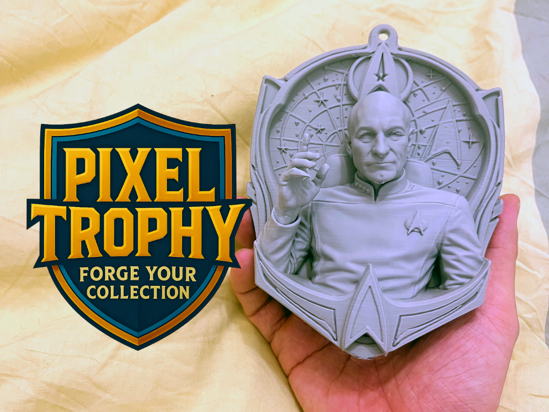 Pixel Trophy – Jean-Luc Picard The Next Generation