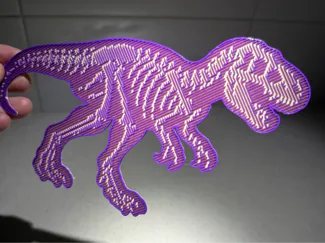 Holographic Effect Skeleton T REX 
