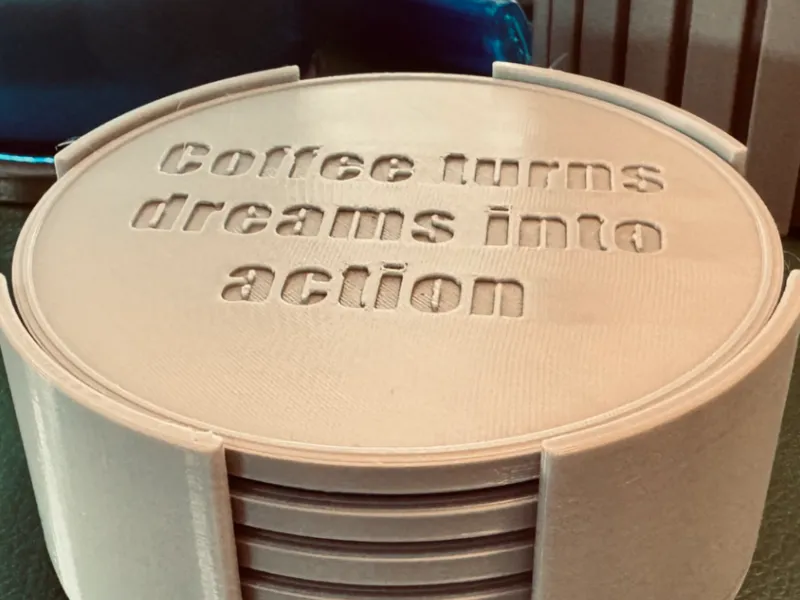 Coffee Quotes Coaster Set