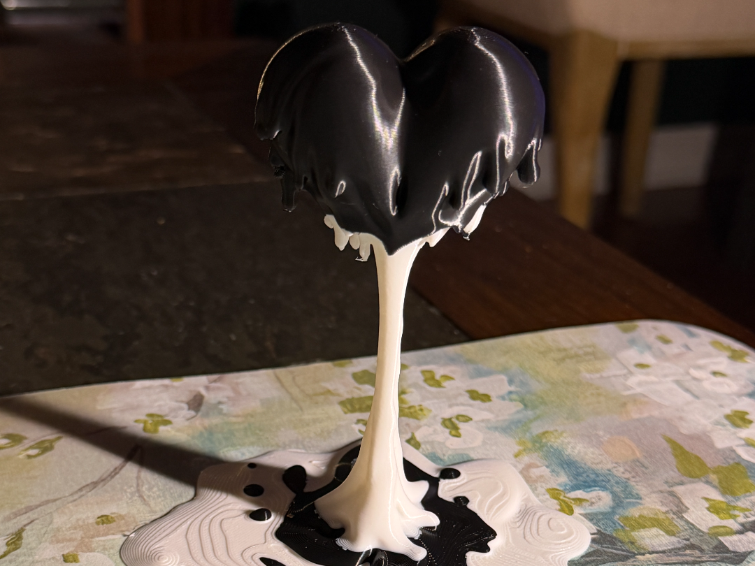 Melting Heart Sculpture – Dripping Heart Display