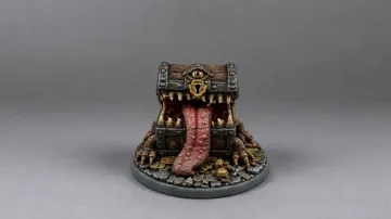 Figura decorativa: Treasure Chest Mimic Miniature — vista de referencia 4