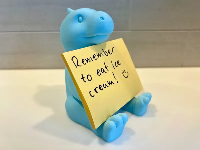 Dinosaur phone / post-it holder