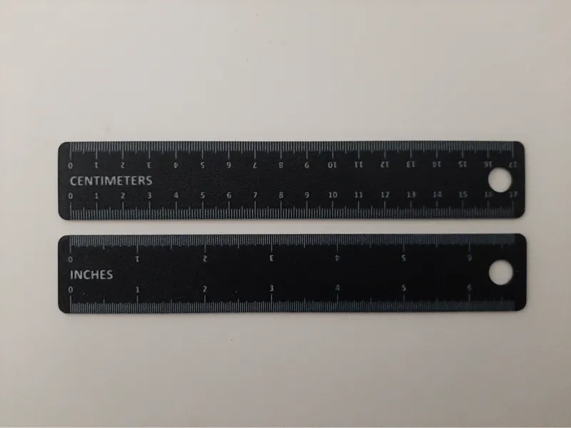 Ruler 17cm (Centimeters & Inches)