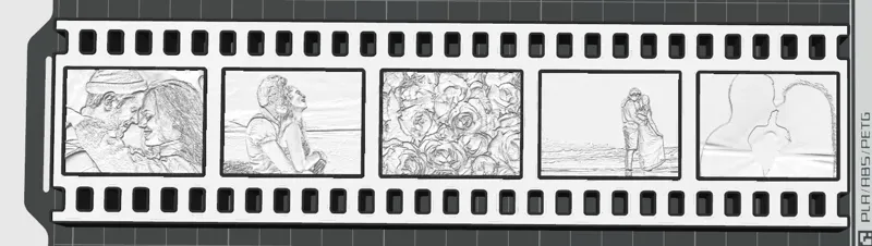 Filmstreifen Lithophane Box (ohne Bilder)