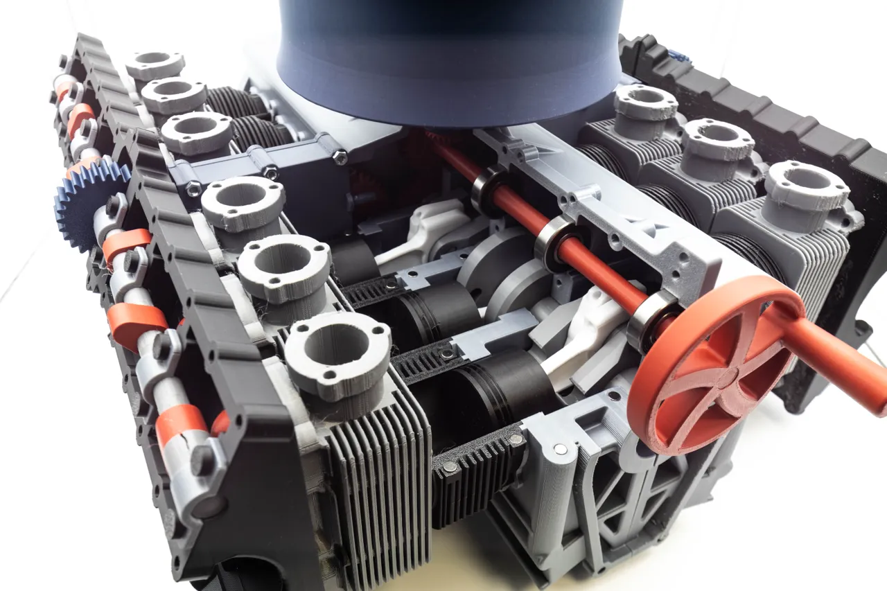Porsche 917 Engine view 3