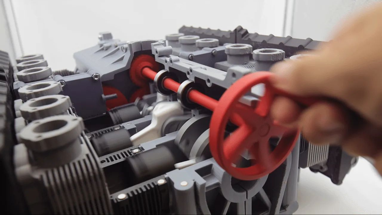 Porsche 917 Engine view 2