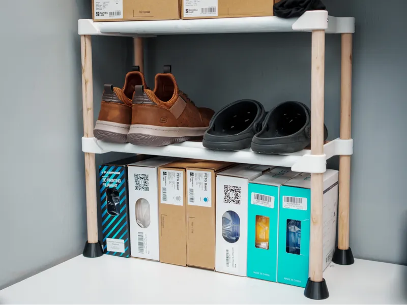 Customisable Shoe Rack / Filament Rack Bracket