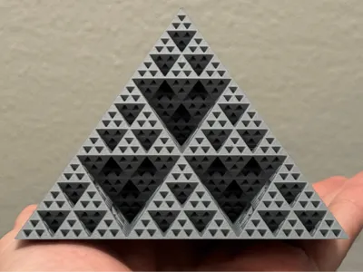Pascal Octahedron Fractal Pyramid - Level 3