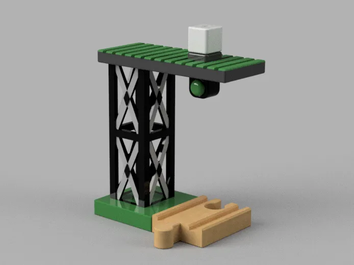 Señal - Semaforo - Set Tren - Compatible Ikea/Brio