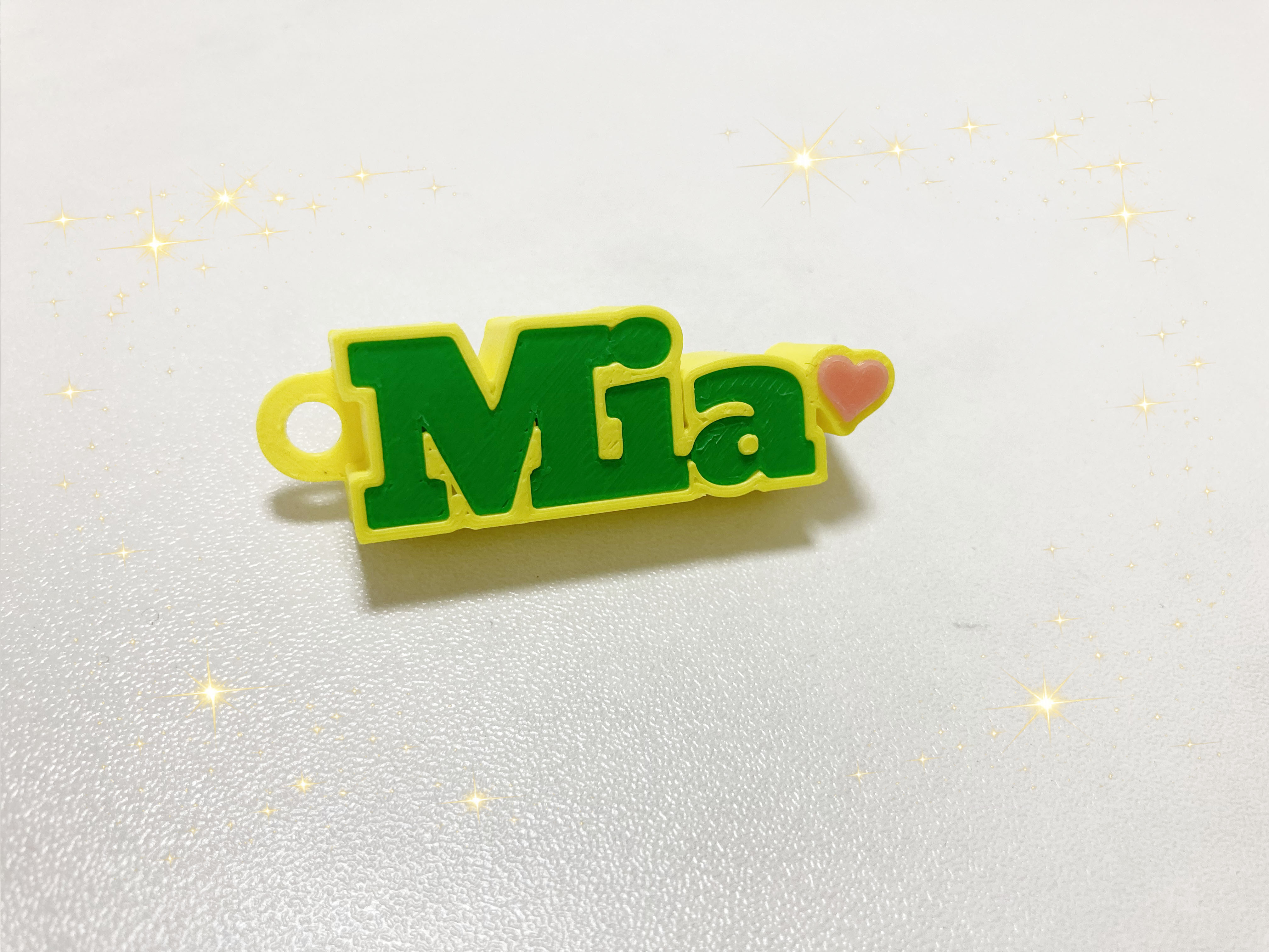 Miniatura 3 do modelo 3D Self-Standing Name Keychains_Parametric Model_吉田工房