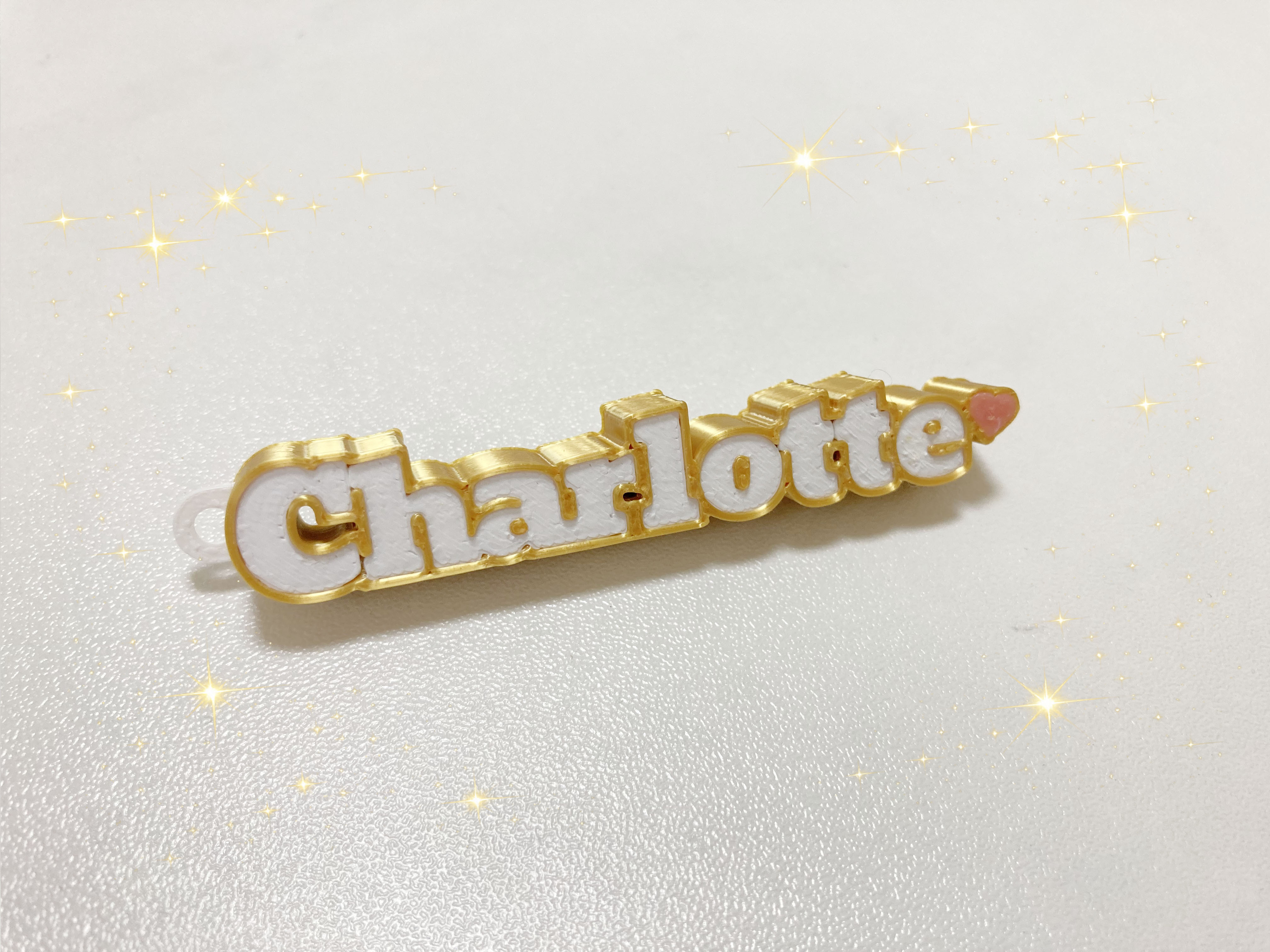 Miniatura 4 do modelo 3D Self-Standing Name Keychains_Parametric Model_吉田工房