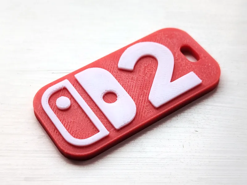 Switch 2 Logo Keychain