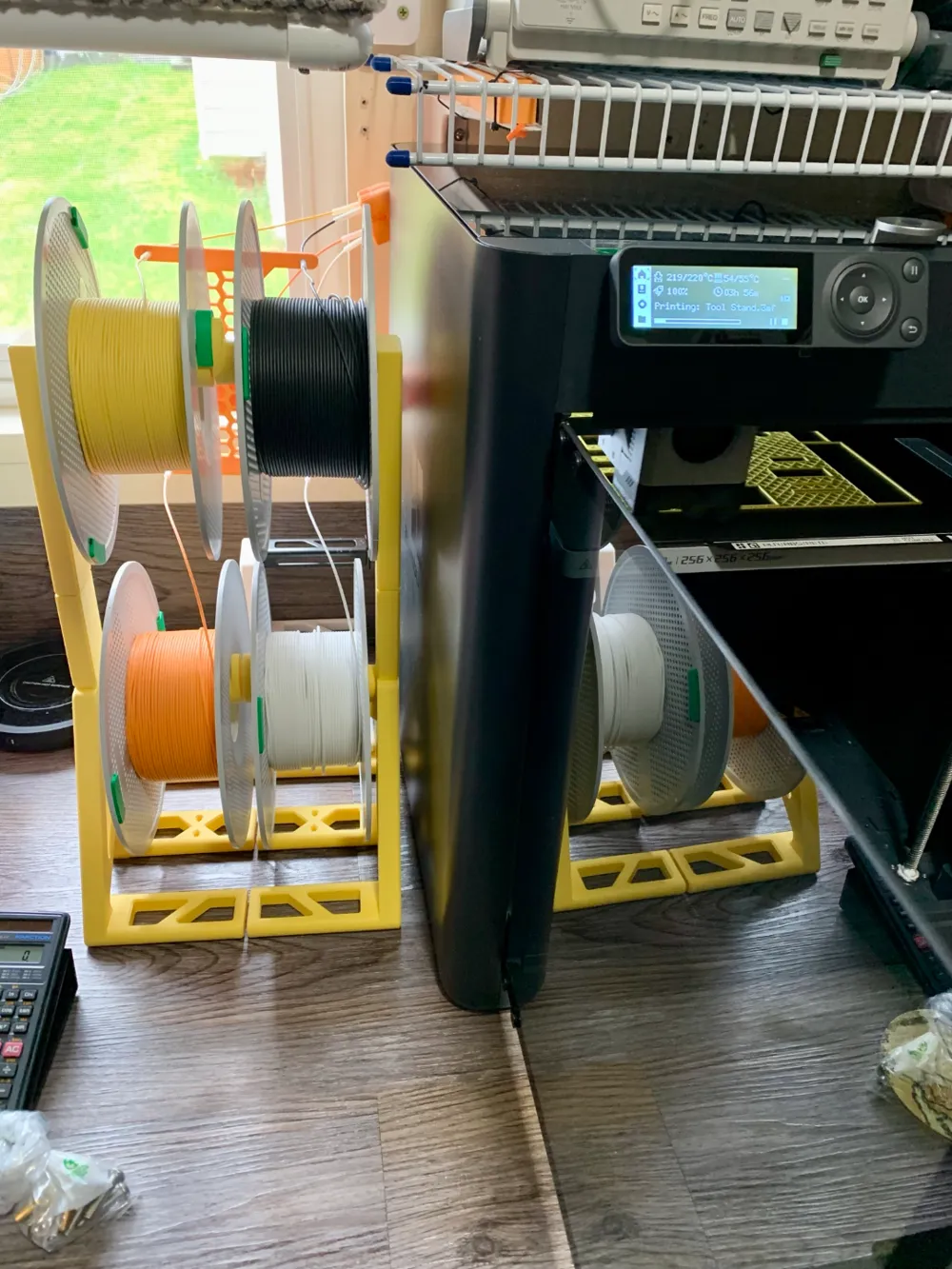 Double Spool Holder Remixed by Eclecticism - MakerWorld