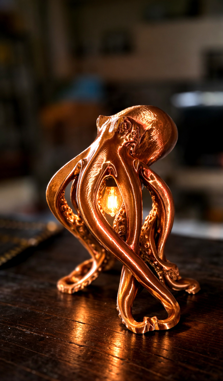 Miniatura 1 do modelo 3D Octopus Light- Lampada polpo E27