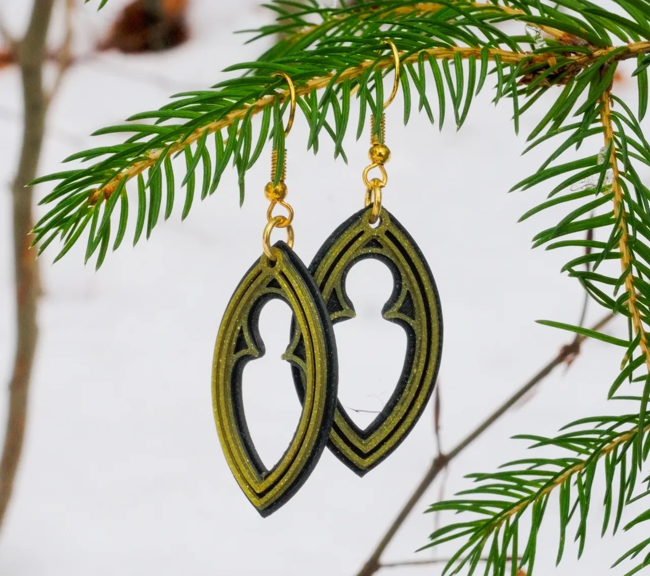 Earrings - 'Nonnenkopf' view 3
