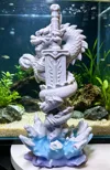 Azure Dragon Holding Dragon Sword Ornament