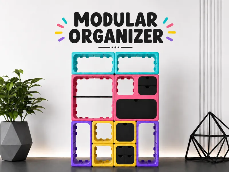 Modular Organizer with Wall Mount