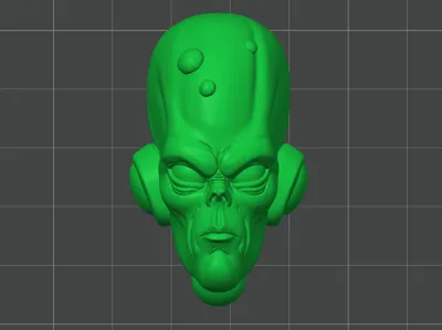 Refridgerator Magnet Alienhead