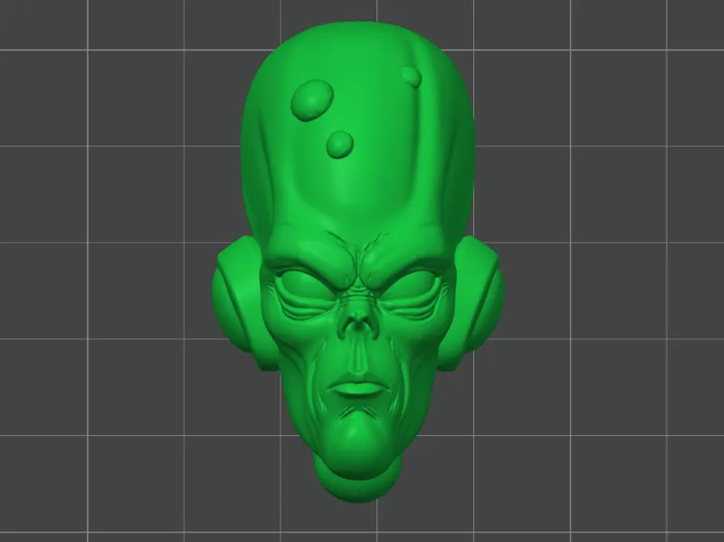 Refridgerator Magnet Alienhead