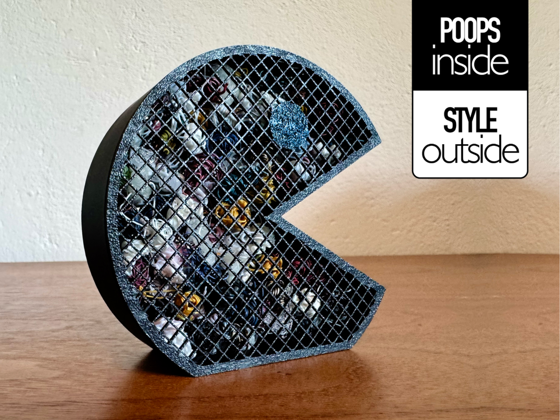 Pac-Man poop bin, Waste Container 25gr, <1h