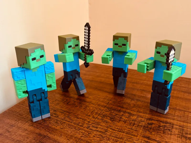 Minecraft Zombie - Articulated