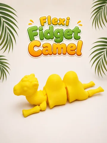 Objeto manipulable: Flexi Fidget Camel — vista de referencia 2