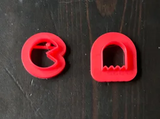 Pacman and ghost clay cutter