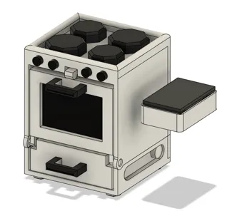 Miniature oven and lasagne