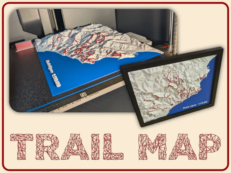 MTB Finale Ligure - Tail Map (Topographic)