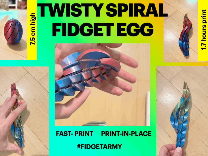 Slippery Slime Egg Fidget - 1.8 hour print