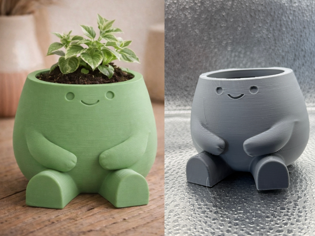 Cute Happy Planter Pot Cozy Kawaii Home Decor Piec