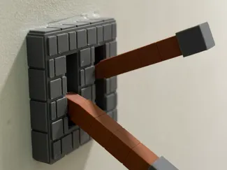 Minecraft Light Switch with Lever - Double switch